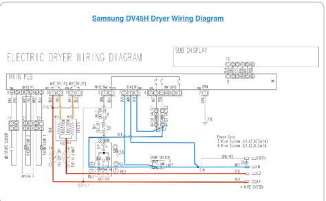 Samsung electric dryer wiring diagram